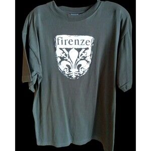 Nakota XL Special T Shirt Green Firenze Logo 100% Cotton